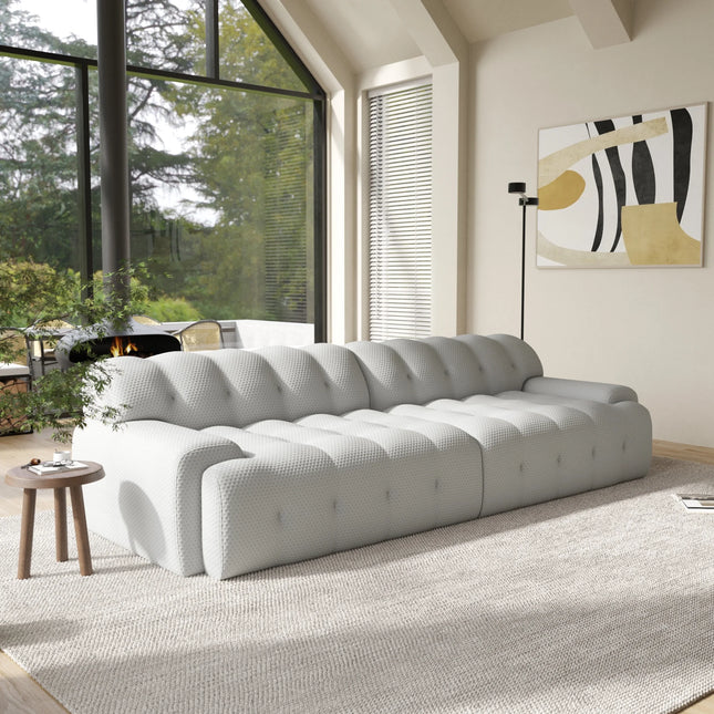 Solenza Bubble Horizon | 102" 4 Seater 3D-Knitted Sectional Sofa