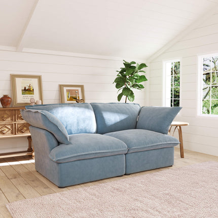 Solenza Vellura | 83" 2-Seat Cloud Sofa | Washable Velvet