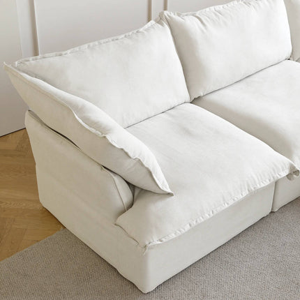 Solenza Lounge | 83" Cloud Modular Sofa | Washable Linen