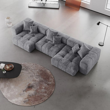 Solenza Elysian | 144" Modular 3-Seater | Extra-Wide Armrests | Washable Sofa