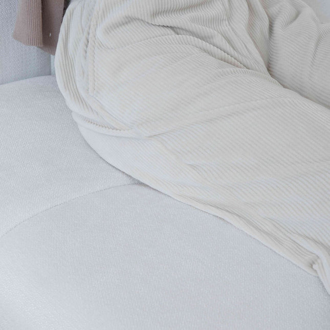 Solenza Elysian | 144" XL Modular 5-Seater V-Shaped Sectional | Washable Linen Sofa