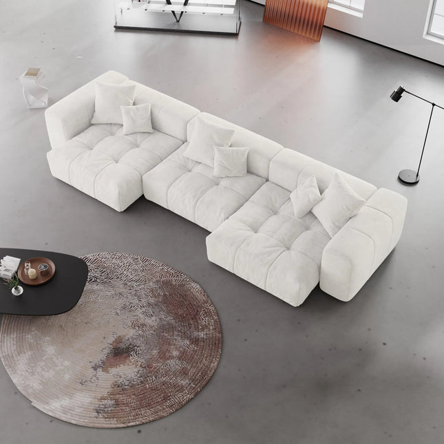 Solenza Elysian | 144" Modular 3-Seater | Extra-Wide Armrests | Washable Sofa