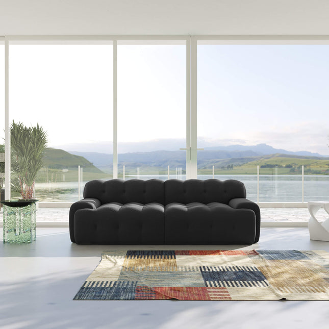 Solenza Bubble Horizon | 87" 2-3 Seater 3D-Knitted Sectional Sofa