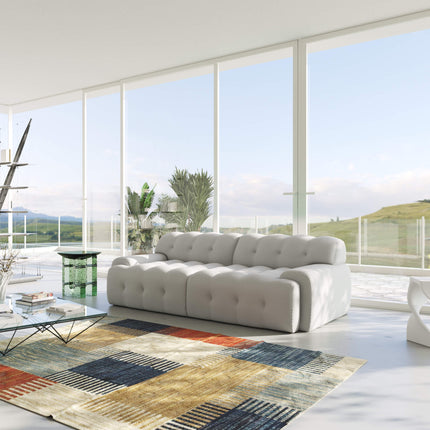 Solenza Bubble Horizon | 87" 2-3 Seater 3D-Knitted Sectional Sofa