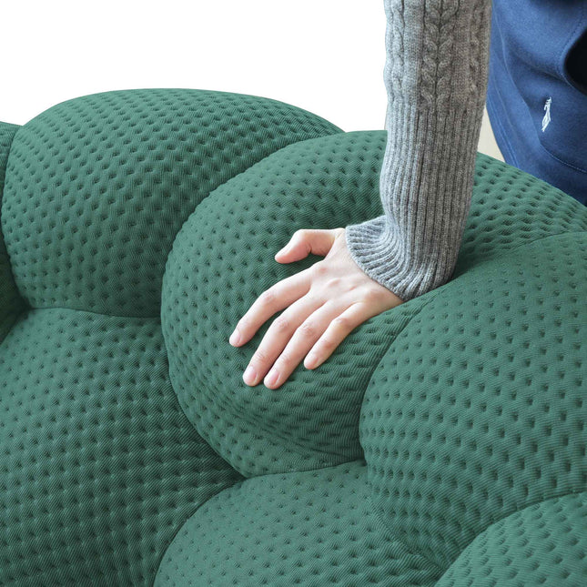 Solenza Bubble | 2-Seat Modular Loveseat + Modular Sofa Chair + Ottoman  | 3D-Knitted Fabric