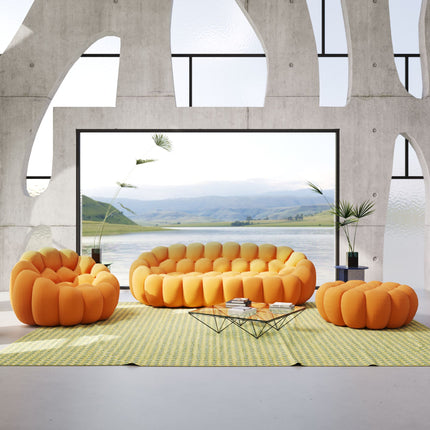 Solenza Bubble | 3-Seat + Chair + Ottoman | 3D-Knitted Fabric