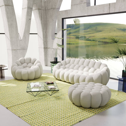 Solenza Bubble | 3-Seat + Chair + Ottoman | 3D-Knitted Fabric