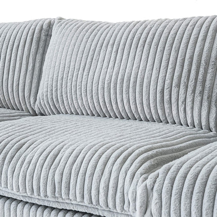 Solenza Palatina | 79" Cloud Modular 2-Seater Sectional + Ottoman | Washable Plush Fabric