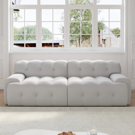 Solenza Bubble Horizon | 87" 2-3 Seater 3D-Knitted Sectional Sofa