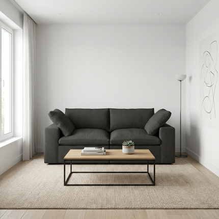 Solenza Nuvia | 80" Cloud Modular Sofa | Washable Linen