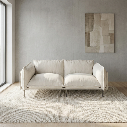 Solenza Aurora | 75" Cloud Modular 2-Seater Loveseat Sofa - Washable Velvet