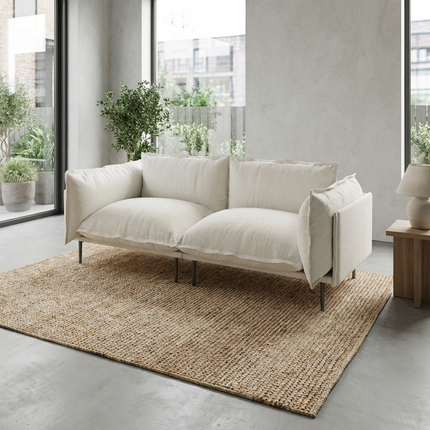 Solenza Aurora | 75" Cloud Modular 2-Seater Loveseat Sofa - Washable Velvet