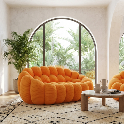 Solenza Bubble | 2-Seat Modular Loveseat | 3D-Knitted Fabric