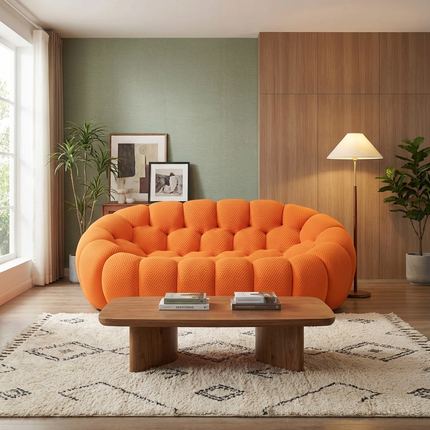 Solenza Bubble | 2-Seat Modular Loveseat | 3D-Knitted Fabric