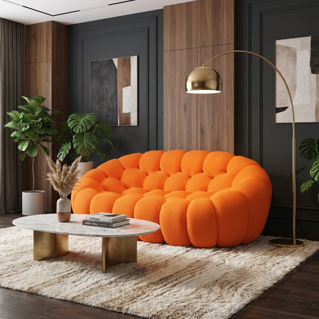 Solenza Bubble | 2-Seat Modular Loveseat | 3D-Knitted Fabric