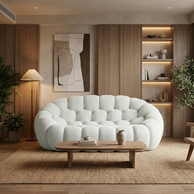 Solenza Bubble | 2-Seat Modular Loveseat | 3D-Knitted Fabric