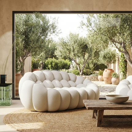 Solenza Bubble | 2-Seat Modular Loveseat | 3D-Knitted Fabric