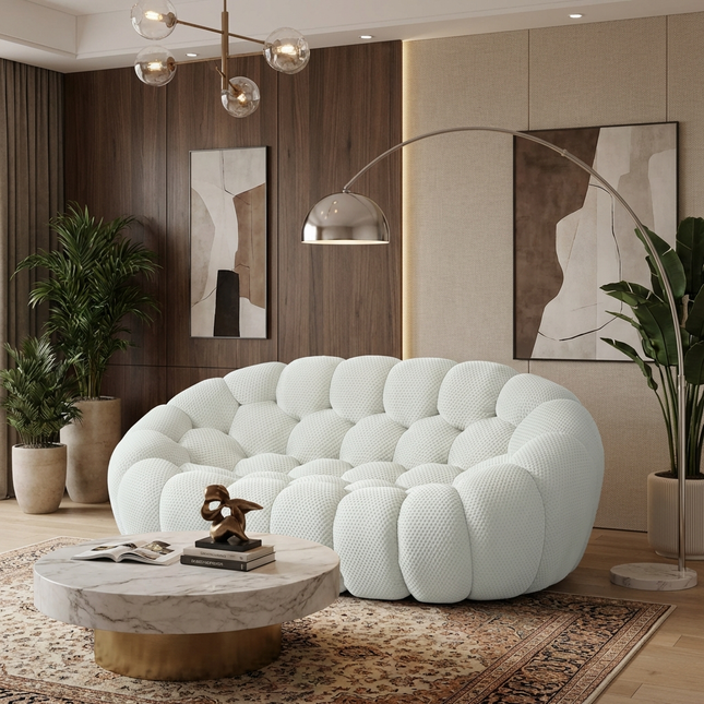 Solenza Bubble | 2-Seat Modular Loveseat | 3D-Knitted Fabric
