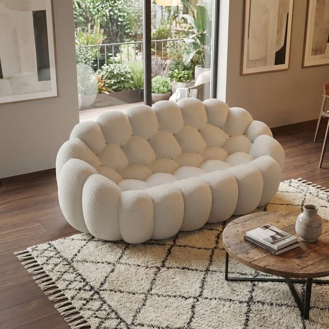 Solenza Bubble | 2-Seat Modular Loveseat | 3D-Knitted Fabric