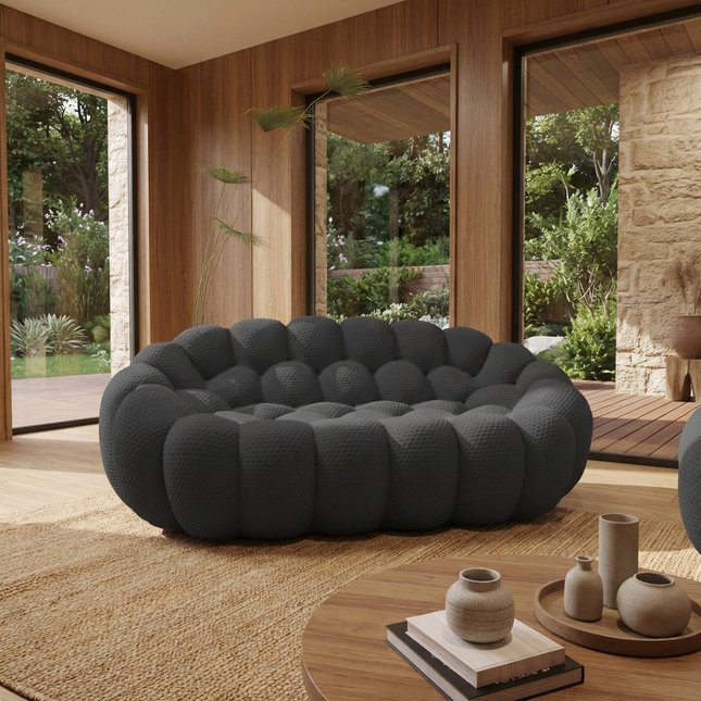 Solenza Bubble | 2-Seat Modular Loveseat | 3D-Knitted Fabric