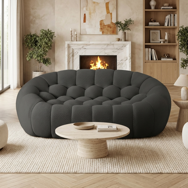 Solenza Bubble | 2-Seat Modular Loveseat | 3D-Knitted Fabric