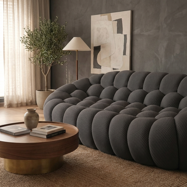 Solenza Bubble | 2-Seat Modular Loveseat | 3D-Knitted Fabric