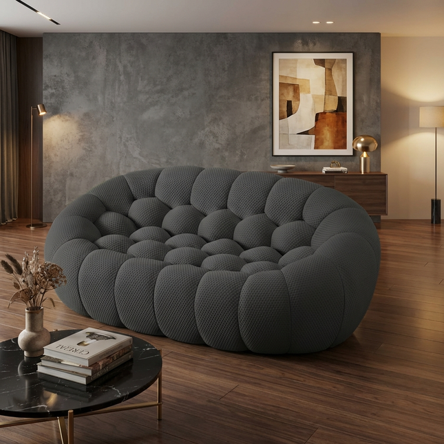 Solenza Bubble | 2-Seat Modular Loveseat | 3D-Knitted Fabric
