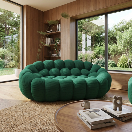 Solenza Bubble | 2-Seat Modular Loveseat | 3D-Knitted Fabric