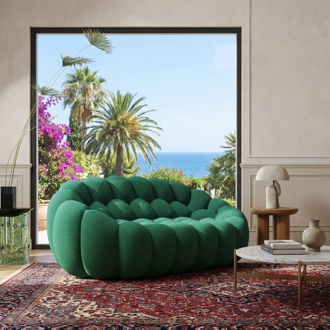 Solenza Bubble | 2-Seat Modular Loveseat | 3D-Knitted Fabric
