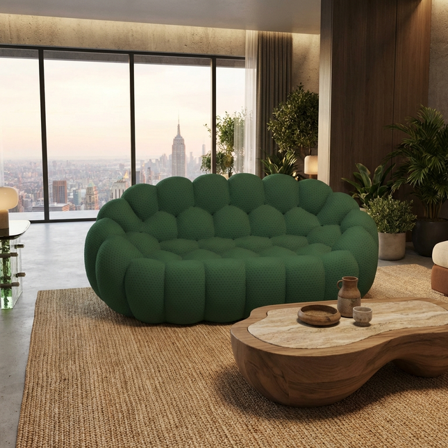 Solenza Bubble | 2-Seat Modular Loveseat | 3D-Knitted Fabric