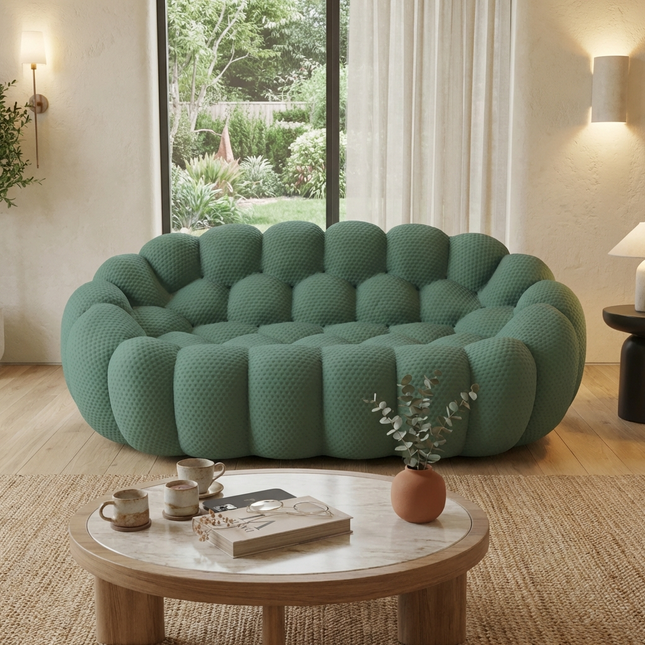 Solenza Bubble | 2-Seat Modular Loveseat | 3D-Knitted Fabric