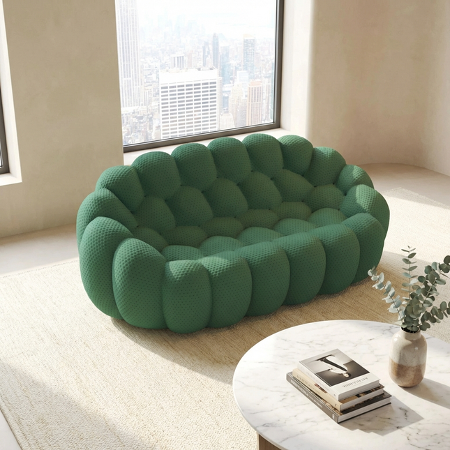 Solenza Bubble | 2-Seat Modular Loveseat | 3D-Knitted Fabric