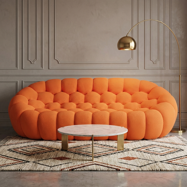 Solenza Bubble | 3-Seater + Loveseat + Chair + Ottoman | 3D-Knitted