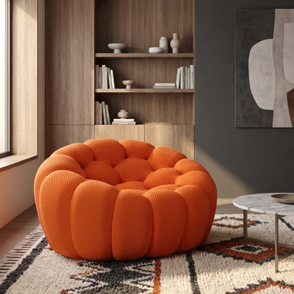 Solenza Bubble | 3-Seater + Loveseat + Chair + Ottoman | 3D-Knitted