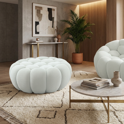 Solenza Bubble | 3-Seater + Loveseat + Chair + Ottoman | 3D-Knitted