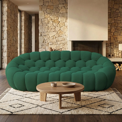 Solenza Bubble | 3-Seater + Loveseat + Chair + Ottoman | 3D-Knitted