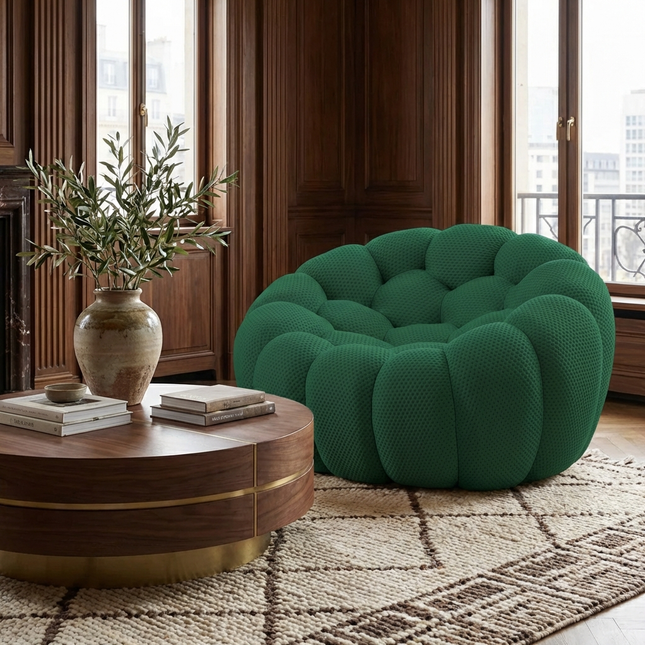 Solenza Bubble | 3-Seater + Loveseat + Chair + Ottoman | 3D-Knitted
