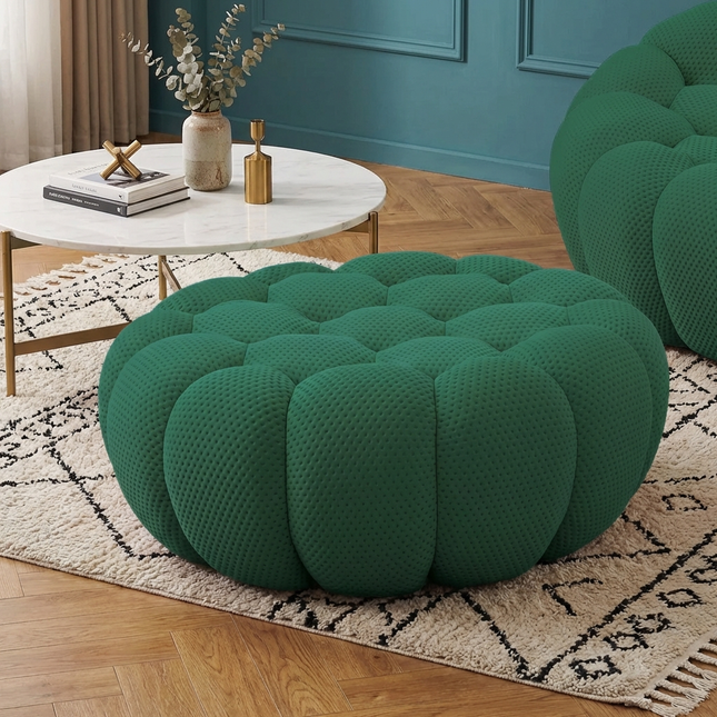 Solenza Bubble | 3-Seater + Loveseat + Chair + Ottoman | 3D-Knitted