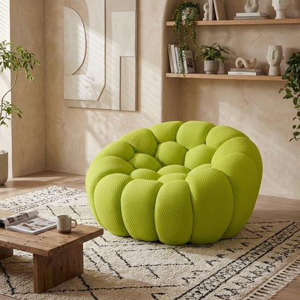 Solenza Bubble | 3-Seater + Loveseat + Chair + Ottoman | 3D-Knitted