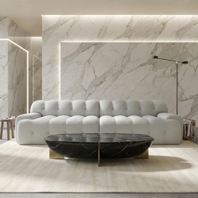 Solenza Bubble Horizon | 102" 4 Seater 3D-Knitted Sectional Sofa