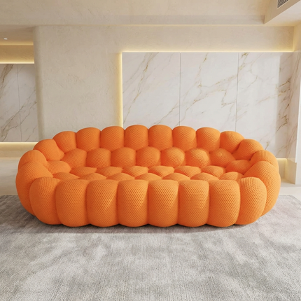 Solenza Bubble | 3-Seat Modular Sofa + Ottoman | 3D-Knitted Fabric