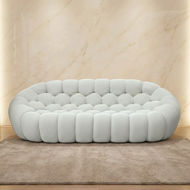Solenza Bubble | 3-Seat Modular Sofa + Ottoman | 3D-Knitted Fabric