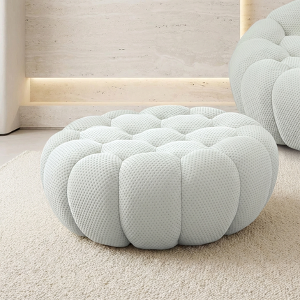 Solenza Bubble | 3-Seat Modular Sofa + Ottoman | 3D-Knitted Fabric