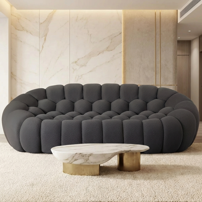 Solenza Bubble | 3-Seat Modular Sofa + Ottoman | 3D-Knitted Fabric