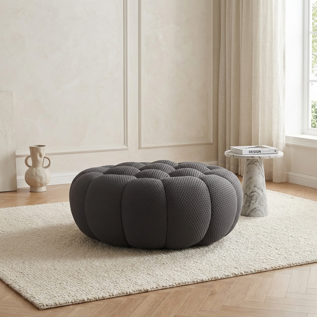 Solenza Bubble | 3-Seat Modular Sofa + Ottoman | 3D-Knitted Fabric