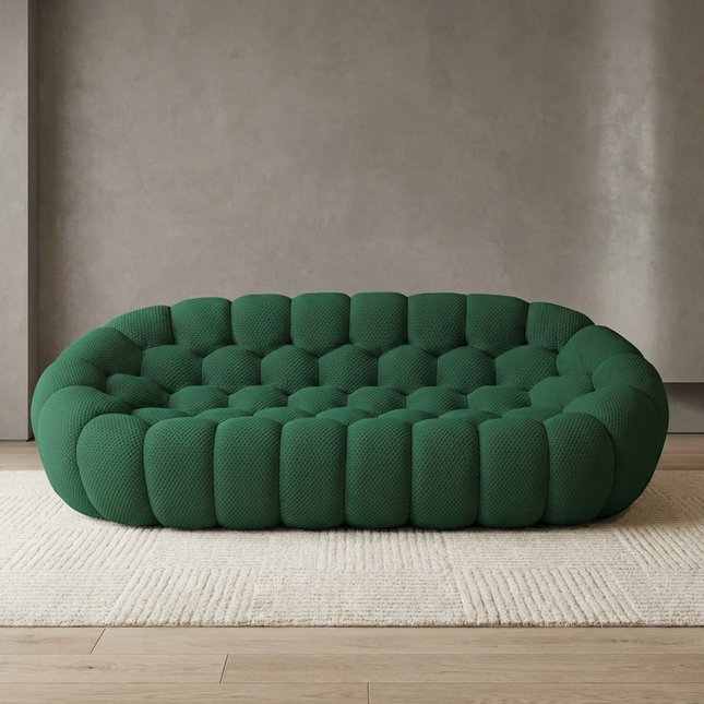 Solenza Bubble | 3-Seat Modular Sofa + Ottoman | 3D-Knitted Fabric