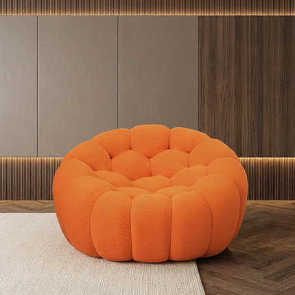 Solenza Bubble | 2-Seat Modular Loveseat + Modular Sofa Chair + Ottoman  | 3D-Knitted Fabric