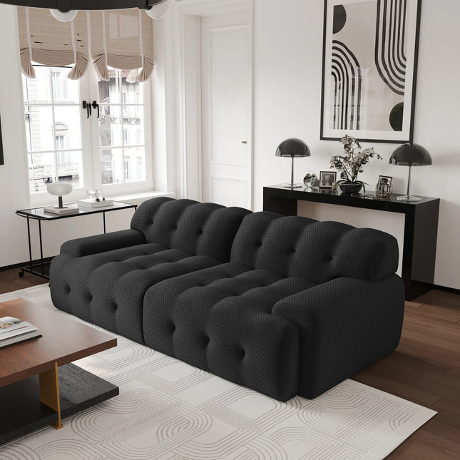 Solenza Bubble Horizon | 87" 2-3 Seater 3D-Knitted Sectional Sofa