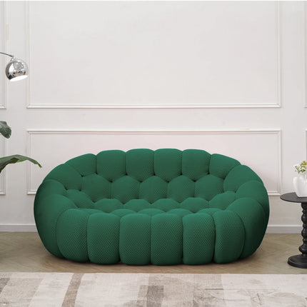 Solenza Bubble | 2-Seat Modular Loveseat + Modular Sofa Chair + Ottoman  | 3D-Knitted Fabric