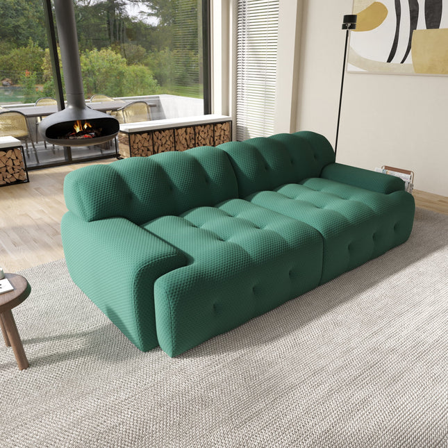 Solenza Bubble Horizon | 87" 2-3 Seater 3D-Knitted Sectional Sofa